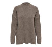 ONLY Onlhazel LS Highneck Overs. Pull Knt Nca, Marrone, XS Donna