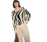 ONLY Onlhazel LS O-Neck Jq Knt Maglione, Humus/Motivo: Nero, M Donna