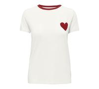 ONLY Onlheart Life S/S Tee Jrs Noos Righe, Ballerino di Nuvola, S Donna