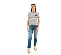 ONLY Onlheart Tee Jrs S/S T-Shirt Scollo A O per Uso Quotidiano, Cloud Dancer 1, M Donna