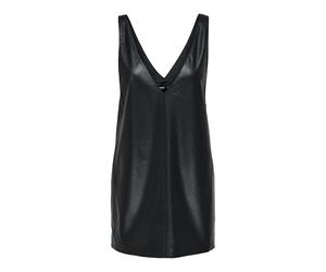 ONLY Onlheidi Faux Leather Spencer Dress Otw, Nero, M Donna