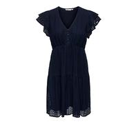 ONLY Onlhelena Lace Capsl Dress Wvn Noos Abito Estivo, Blu 2, S Donna