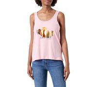 ONLY Onlhenny Life Reg S/L Tank Top Box Jrs Canotta, Colore: Rosa, L Donna