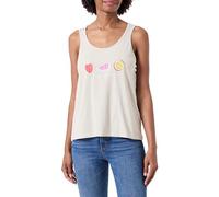 ONLY Onlhenny Life Reg S/L Tank Top Box Jrs Canotta, Grigio, L Donna