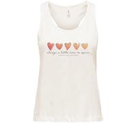 ONLY Onlhenny Life Reg S/L Tank Top Box Jrs Canotta, Grigio, M Donna