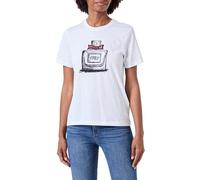 ONLY Onlhenny Life Reg S/S Top Box Jrs T-Shirt, Bianco, S Donna