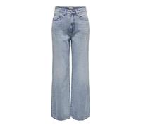 ONLY Onlhope Ex HW Wide DNM Guabox Jeans, Mix Blu Chiaro, 26W x 32L Donna
