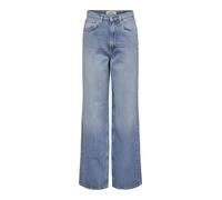 ONLY Onlhope Icon Ex HW Wide DNM Cro305 Noos Jeans, Media Blu Denim, 27W x 30L Donna