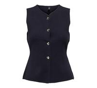 ONLY Onlibi Button SL Vest CC Knt, Cielo Notturno, L Donna