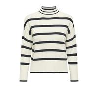 Only Maglione Onlibi L/S Higneck donna Whitecap Grigio a righe Bianco/Melange/Nero M