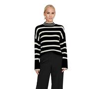 ONLY Pullover 'ONLIbi' nero / bianco, Taglia XS