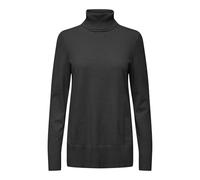 ONLY Onlibi LS Long Slit Rollneck CC Knt Maglione Lavorato a Maglia, Nero, M Donna