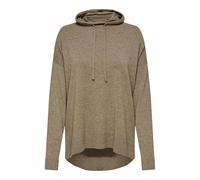 ONLY Onlibi LS Loose Long Hood CC Knt Maglione Lavorato a Maglia, Pallina/Dettaglio: Melange, M Donna