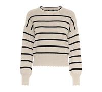 ONLY Pullover 'ONLIBI' beige chiaro / nero, Taglia S