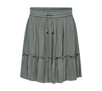ONLY Onlibiza Life-Maglietta Corta Wvn Noos Gonna, Balsamo Verde, M Donna