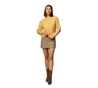 ONLY Onlida Life LS Maglia a Collo Alto Maglione, Foglia di Cassa/Dettaglio: Melange, M Donna