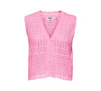 ONLY ONLIRINA V-NECK BUTTON VEST KNT 15363681.PNK