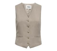 ONLY Onliris-Hattie Waistcoat TLR Gilet, Grigio Talpa/Dettaglio: Melange, 36 Donna