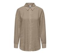 ONLY Onliris L/S Modal Shirt Noos Wvn Camicia, Visone Argenteo, M Donna