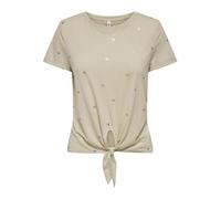 ONLY Onlisabella Life S/S Foil Top Box Jrs, Beige., L