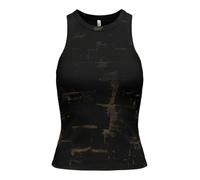 ONLY Onlisla S/L O-Neck Coated Top Jrs, Nero, S Donna