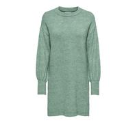 ONLY Onljada LS Balloon O-Neck Dress BF Knt Vestito, Verde Granito/Dettaglio: Melange, XS Donna