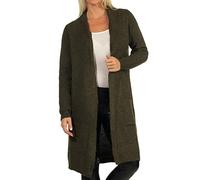 Only Onljade L/S Cardigan Knt Noos, Maglione cardigan Donna, Khaki Detail W Melange, S