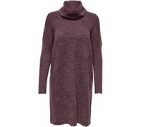 Only Onljana L/S Cowlnck Dress Wool Knt Noos Vestito, Rosa Marrone Melange, M Donna