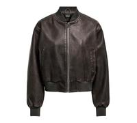 ONLY Onljane - Bomber da donna in finta pelle, marrone cioccolato, XS