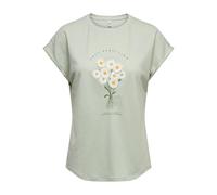 Only Onljany New S/S O-Neck Print Top Box Jrs, Giglio Verde, L Donna