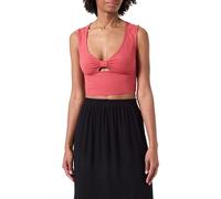 ONLY Onljany S/L Twist Jrs Top da Donna, Colore: Rosso, XS