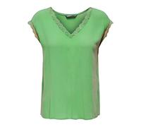 ONLY Onljasmina S/S V-Neck Lace Top Noos Ptm, Kelly Verde, S Donna