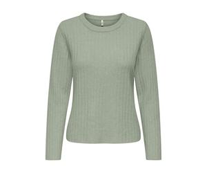ONLY Onljeanett Life LS Rib O-Neck CC Knt, Desert Sage, XS Donna