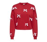 ONLY Onljedeite L/S Bow Box Ub Swt, Barbados Ciliegia, XL Donna