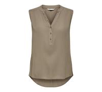 ONLY Onljette Life S/L Top Wvn Noos Blusentop, Marrone, 48 Donna