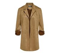ONLY Onljoline Faux Suede Coat Life Cc OTW, cognac, L