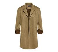 ONLY Onljoline Faux Suede Coat Life Cc OTW, cognac, L