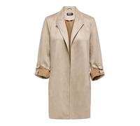 ONLY Onljoline Faux Suede Coat Life Cc OTW, Visone argenteo, XS