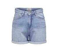 ONLY Onljosephine-Pantaloncini Elasticizzati DNM Azg Noos Jeans, Blu, XXS Donna