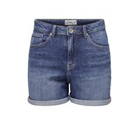 ONLY ONLJOSEPHINE Vita Alta Regular Fit Shorts | Regular Fit, Basic, Temperatura massima di 40°C ciclo delicato