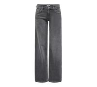 ONLY Onljudy LW Wide Leg DNM Tai Jeans, Grigio Denim, 28W x 32L Donna
