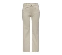 Only - Juicy - Jeans a fondo ampio a vita alta color écru-Bianco W32 L32