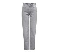 ONLY Onljuicy HW Mom Rea707 DNM Noos Jeans Fit, Denim Grigio Medio, 30W x 32L Donna