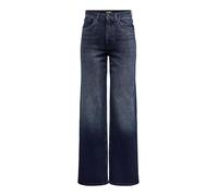 ONLY Onljuicy HW Wide DNM Rea929 Noos, Blue Black Denim, 33W x 32L Donna