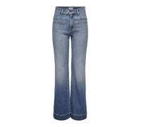 Only Onljuicy HW Wide Front Poc Flare DNM Gua, Media Blu Denim, 25W x 32L Donna