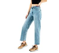 ONLY Onljuicy Life HW Wide Leg Nas365 Noos Jeans, Media Blu Denim, 31W x 32L Donna