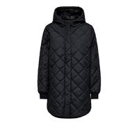 ONLY Onljuliet - Cappotto trapuntato, con zip Otw Noos, Nero, XL