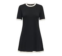 ONLY Onlkarina SS A-Line Dress Knt, Nero, M Donna