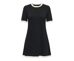 ONLY Onlkarina SS A-Line Dress Knt, Nero, S Donna