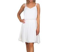 Only Onlkarmen Anne Life S/L Short Dress Wvn Noos Vestito, Cloud Dancer, 34 EU